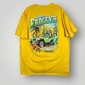 Gildan Froggy's Saloon Daytona Beach Jeepers Creepers 2018 Yellow T-Shirt XL